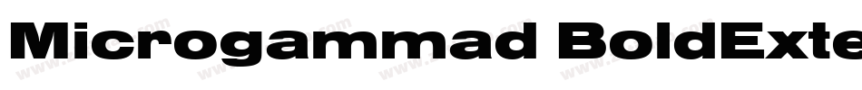 Microgammad BoldExte字体转换
